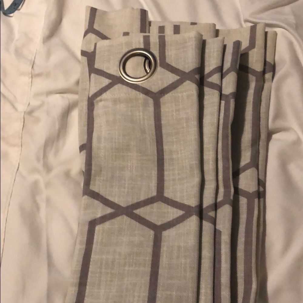 Erlene Curtain Panels in Gray